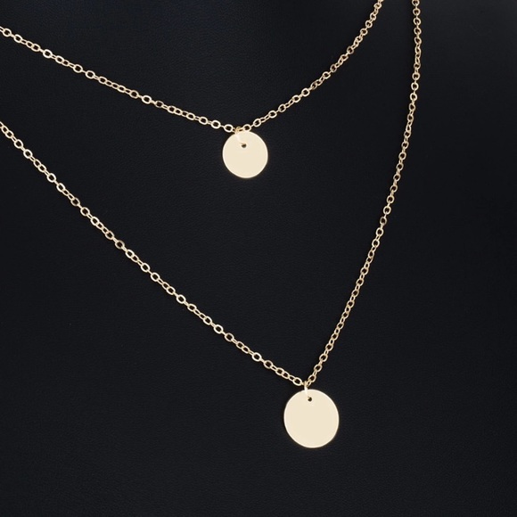 Adele ♡ Coin Layered Necklace - Picture 4 of 8
